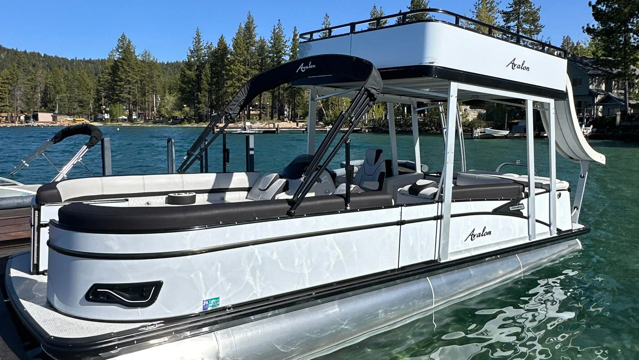 North Lake Tahoe Boat Rental Double Decker 25′ Pontoon